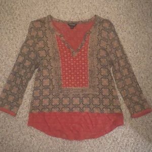 Lucky Brand Long Sleeve Patterned Shirt